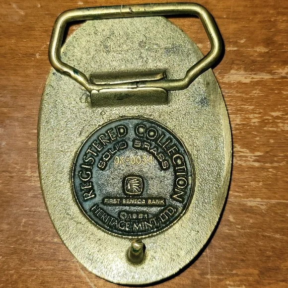 PENNSYLVANIA 1981 Vintage brass belt buckle - Picture 2 of 2